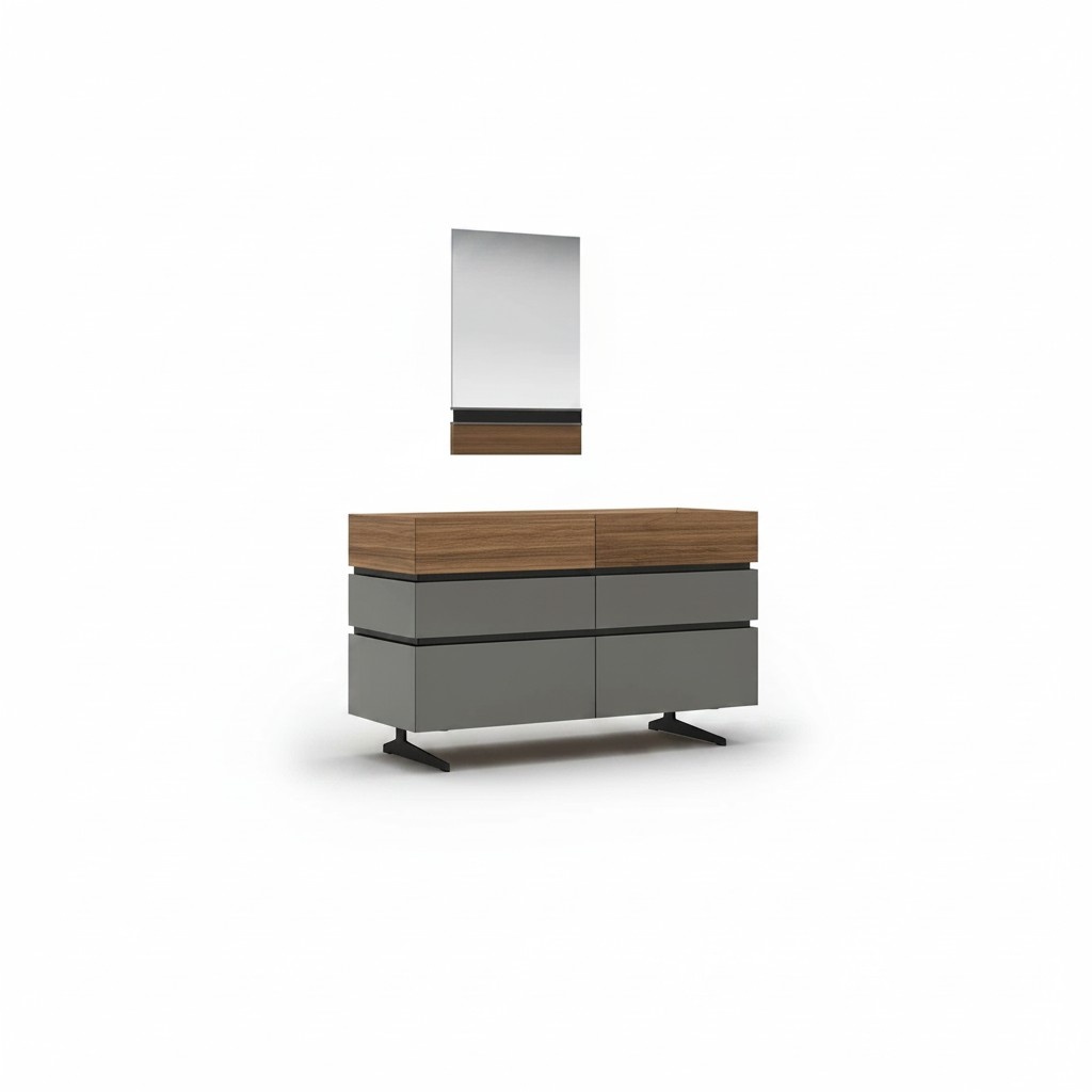 Modern furniture bedroom luxury chest of drawers with mirror design