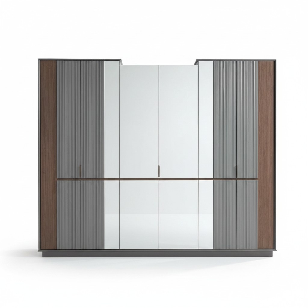Modern glass wardrobe luxury wardrobes bedroom wood furniture new