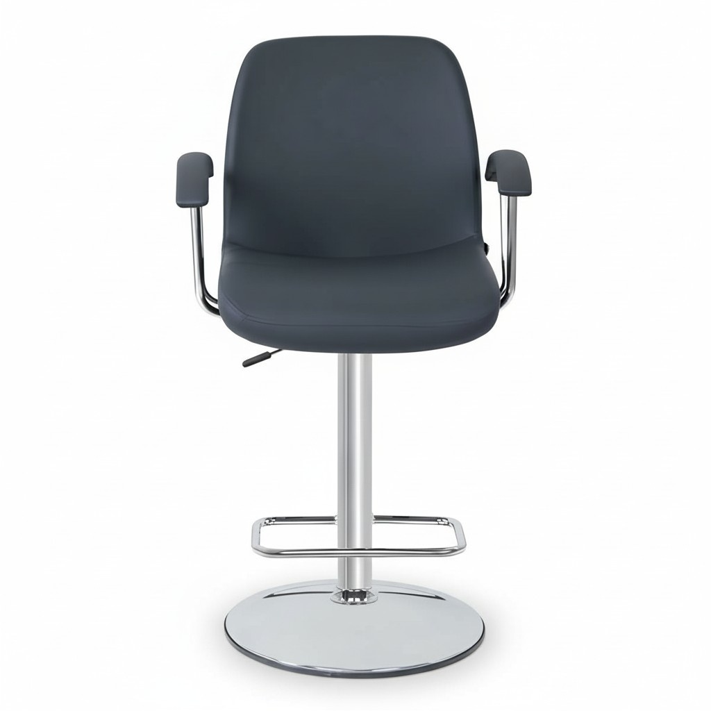 Modern Gray Chair Designer Bar Stool Metal Stylish Luxury Furniture Stool