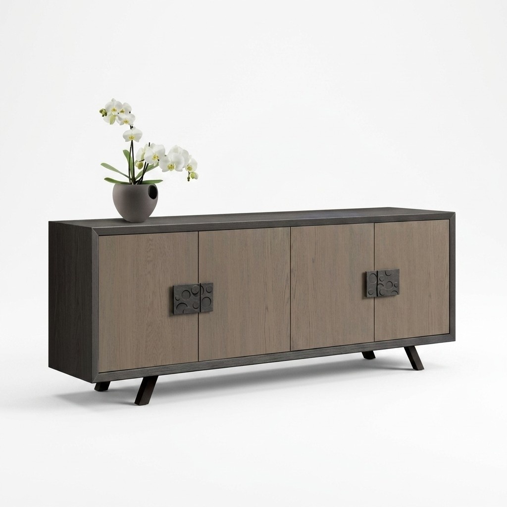 Modern Gray Dresser Living Room Sideboard New Wood Furniture Sideboard