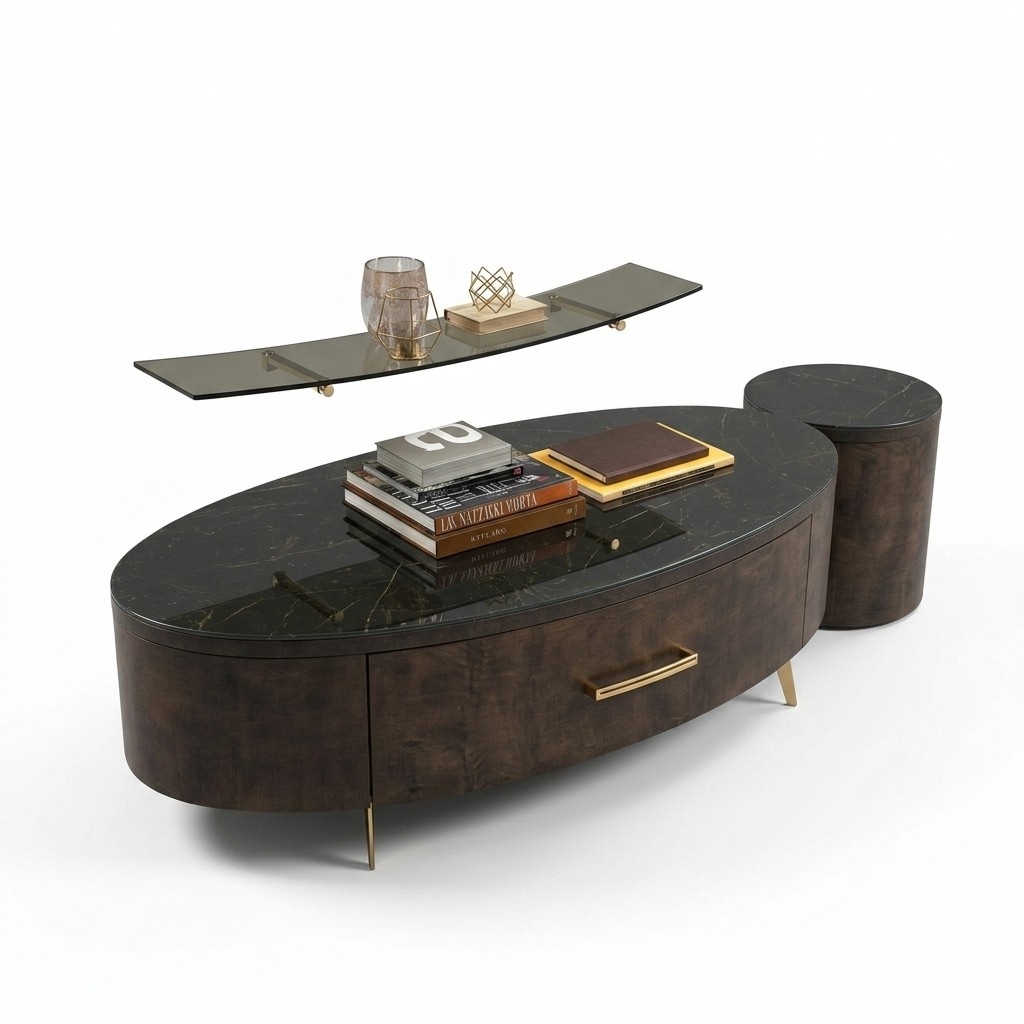 Modern living wall living room wall shelf sideboard RTV shelf walls cabinet 2 parts.