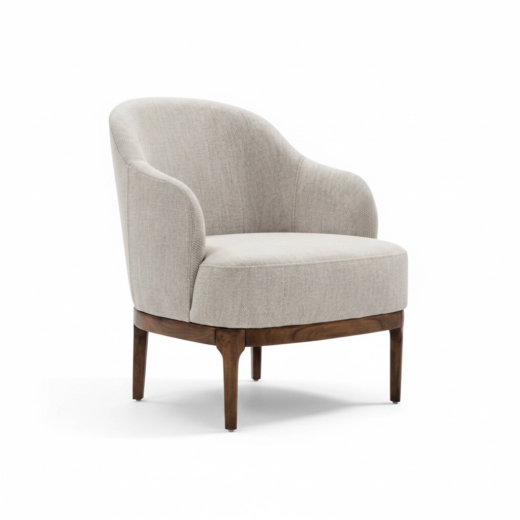 Modern living room armchair luxury design grey colour lounge club grey