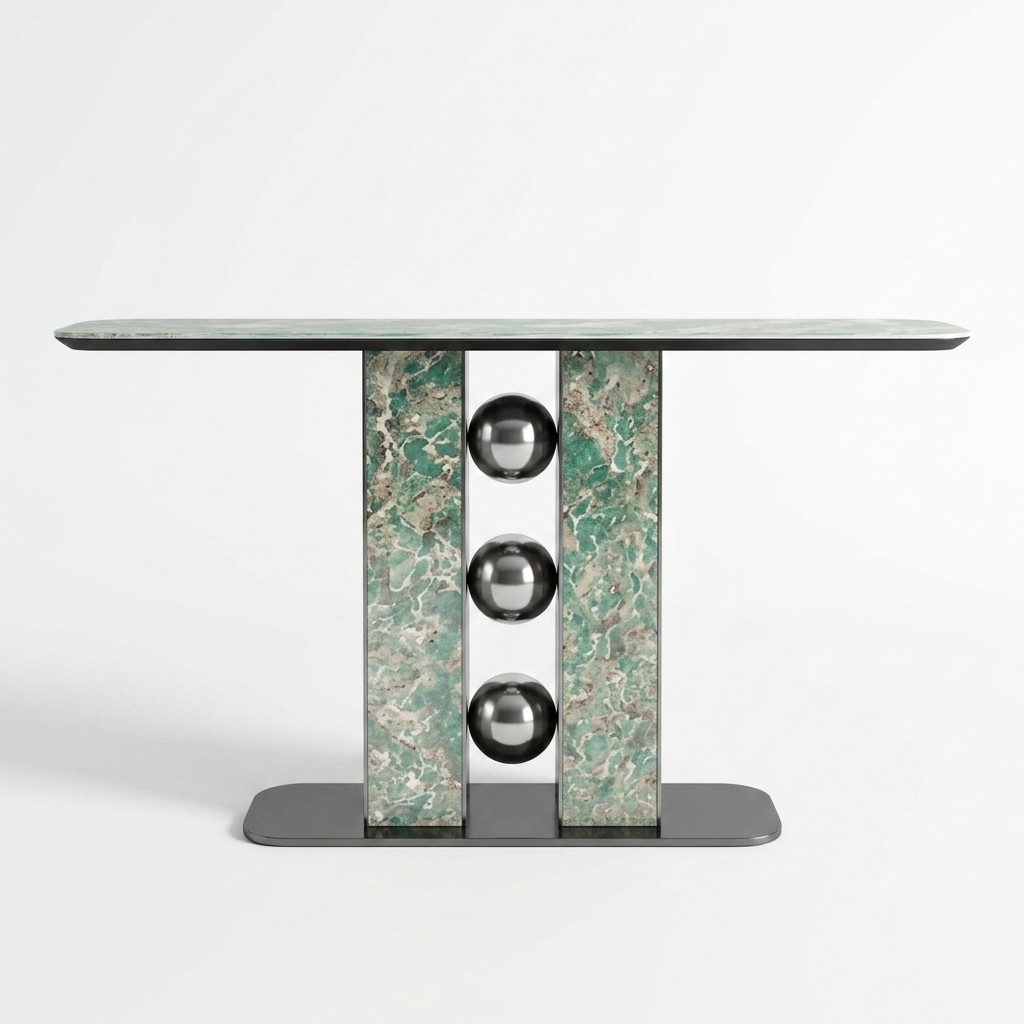 Modern luxury console table designer grey wood living room new furniture
