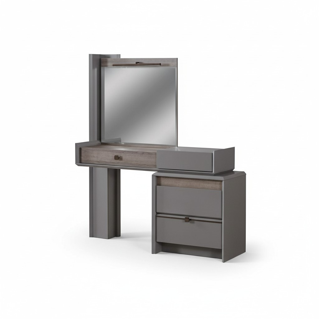 Modern luxury dressing table in bedroom console table new grey