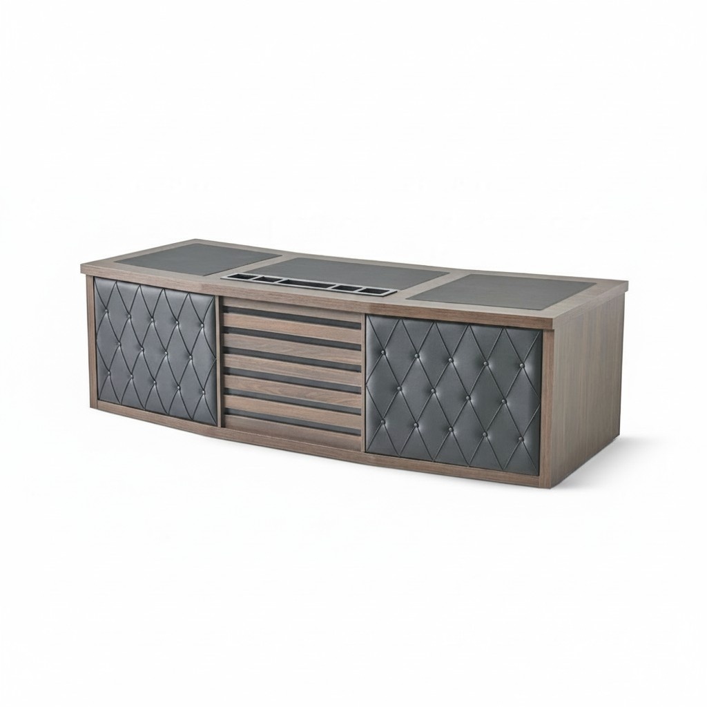 Modern office workspace table luxurious rectangular desk