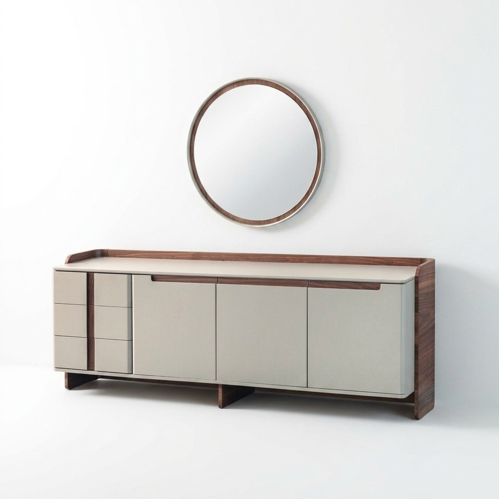 Modern sideboard designer living room sideboard luxurious cabinet 2 pieces