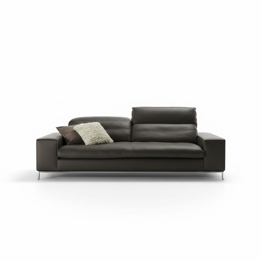 Modern sofa 2 seat luxury leather sofas two seater living room design Prianera Couch