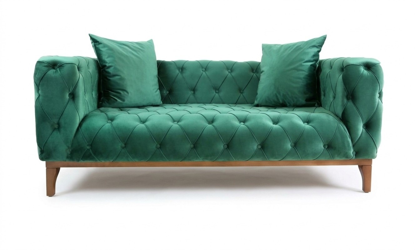 Modern Sofa 2 Seater Mini Sofa Small Couch with Cushions Chesterfield Sofas