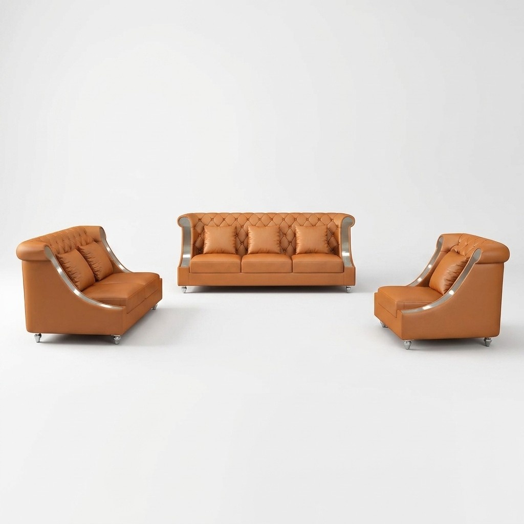 Modern Sofa Couch 3 Seater Chesterfield Leather Sofa Three Seater Couches Sofas New