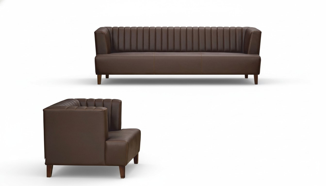 Modern Sofa Luxury Leather Couch Sofas Upholstered 3 Seater Armchairs Couches