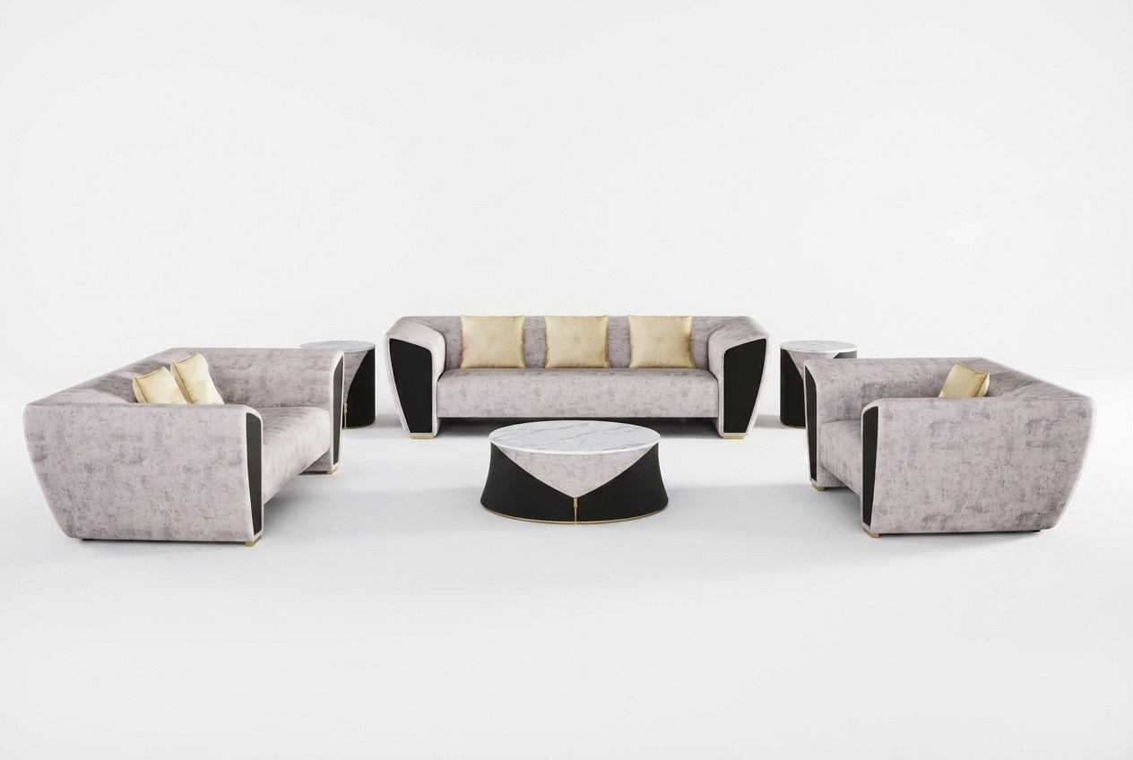 Modern sofa set 3+2+1 seater couch armchair living room furniture