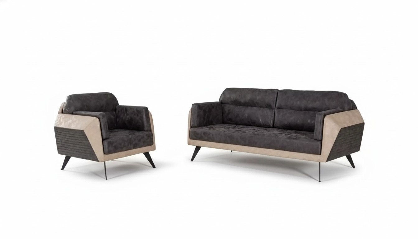 Modern sofa set three seater couch armchair fabric furniture new set design 3+1