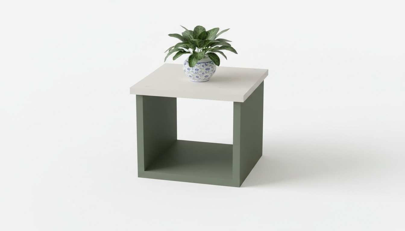 Modern Square Coffee Table Luxury Office Side Table Wooden Table