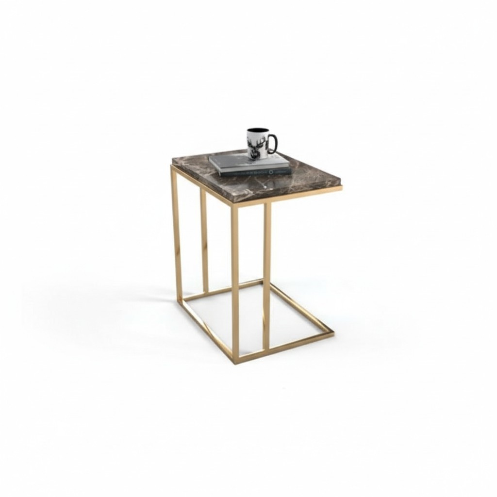 Modern stainless steel side table living room coffee table designer furniture