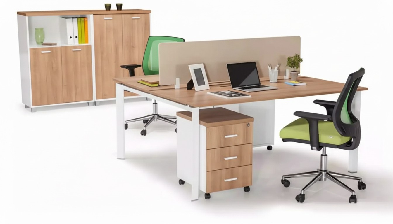 Modern study table office furniture wooden tables luxury furniture brown