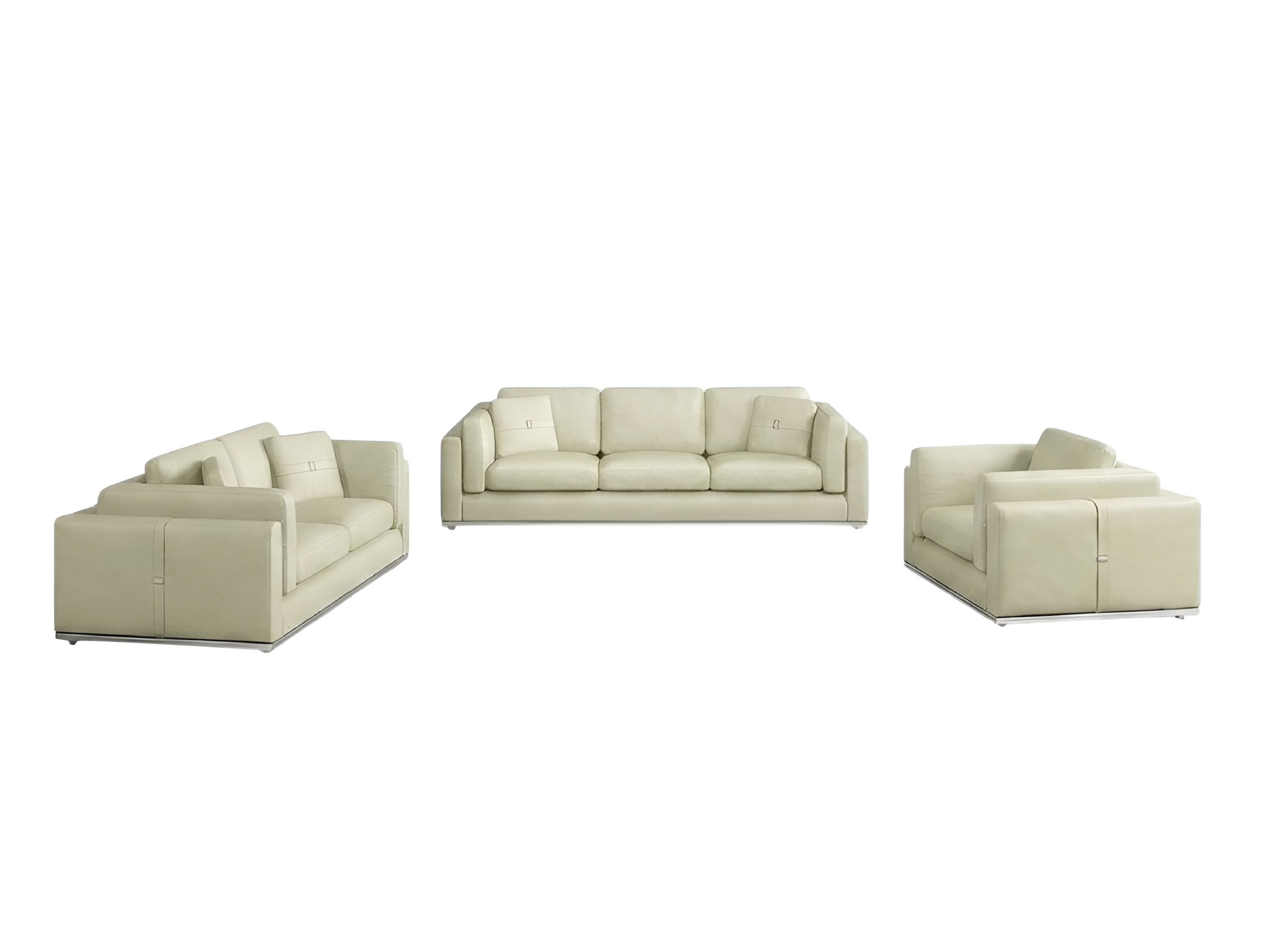 Modern three-seater sofa 3 seater couches (without 2+1 seater) upholstery sofas genuine leather