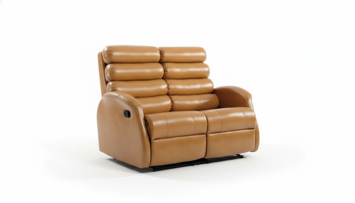 Modern two seater couch upholstery design sofa seat living room furniture brown
