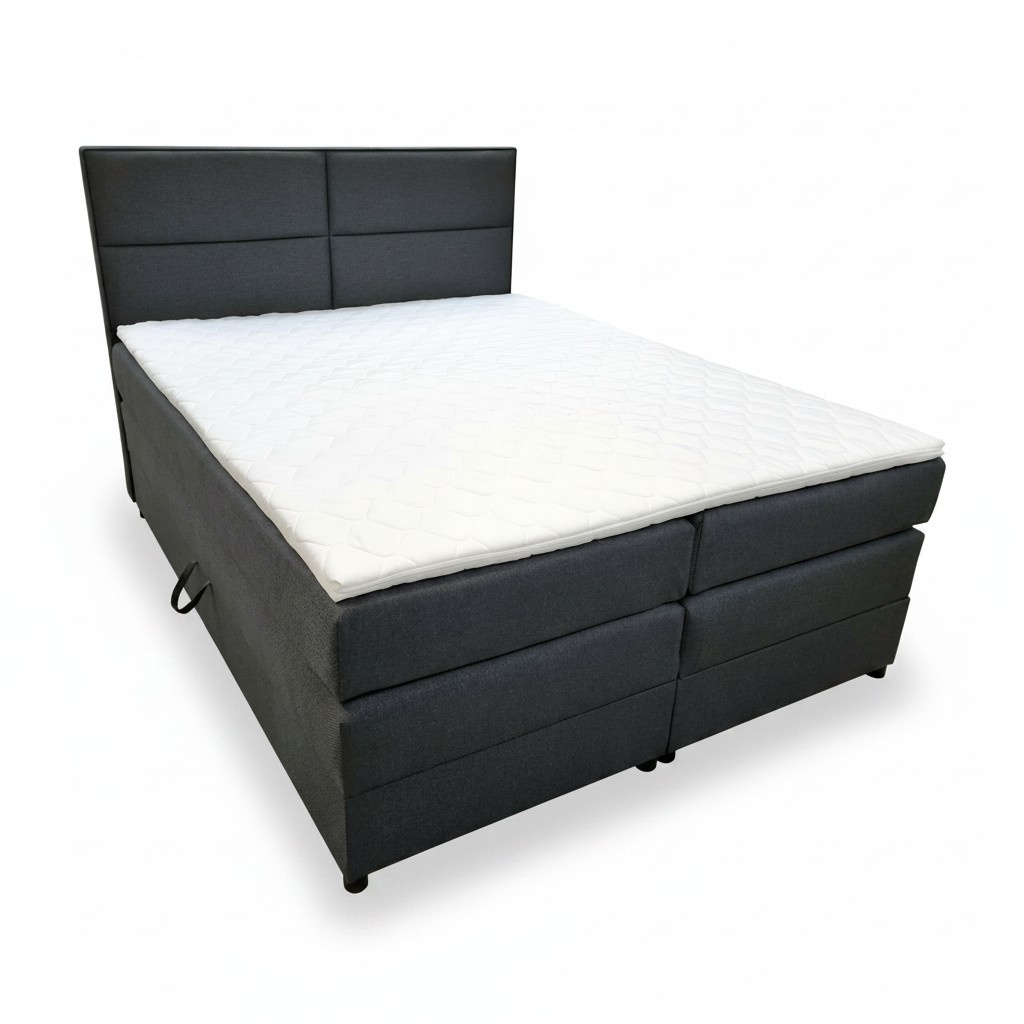 Modern upholstered bed bed beds double bed bed frame double bed 140x200 black