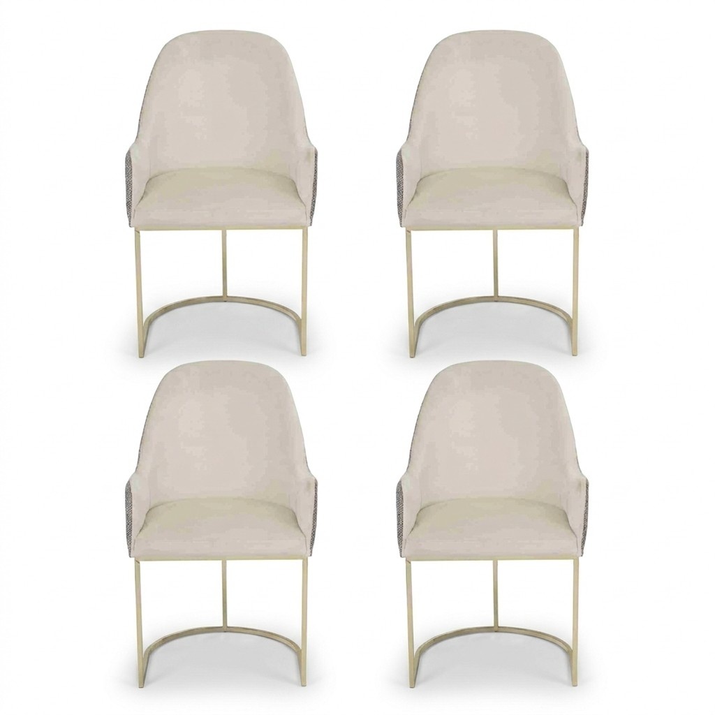 Modern upholstered chair 4x chairs Dining room chair High quality kitchen chair Multicoloured