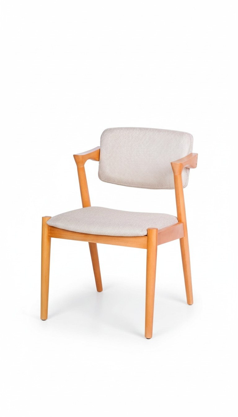 Modern upholstered chair design chair white wood dining luxury furniture