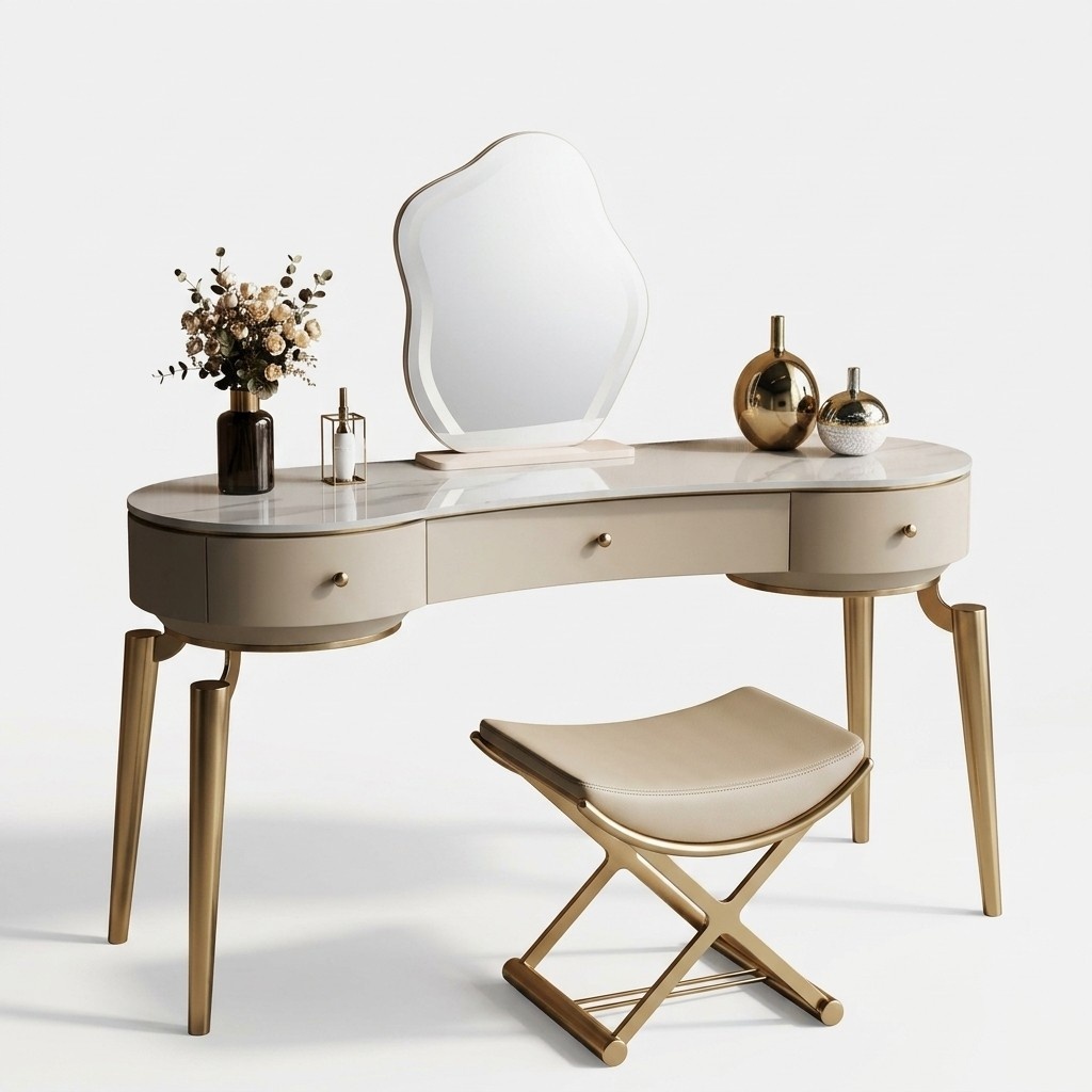 Modern dressing table bedroom furniture dressing table 3x drawers