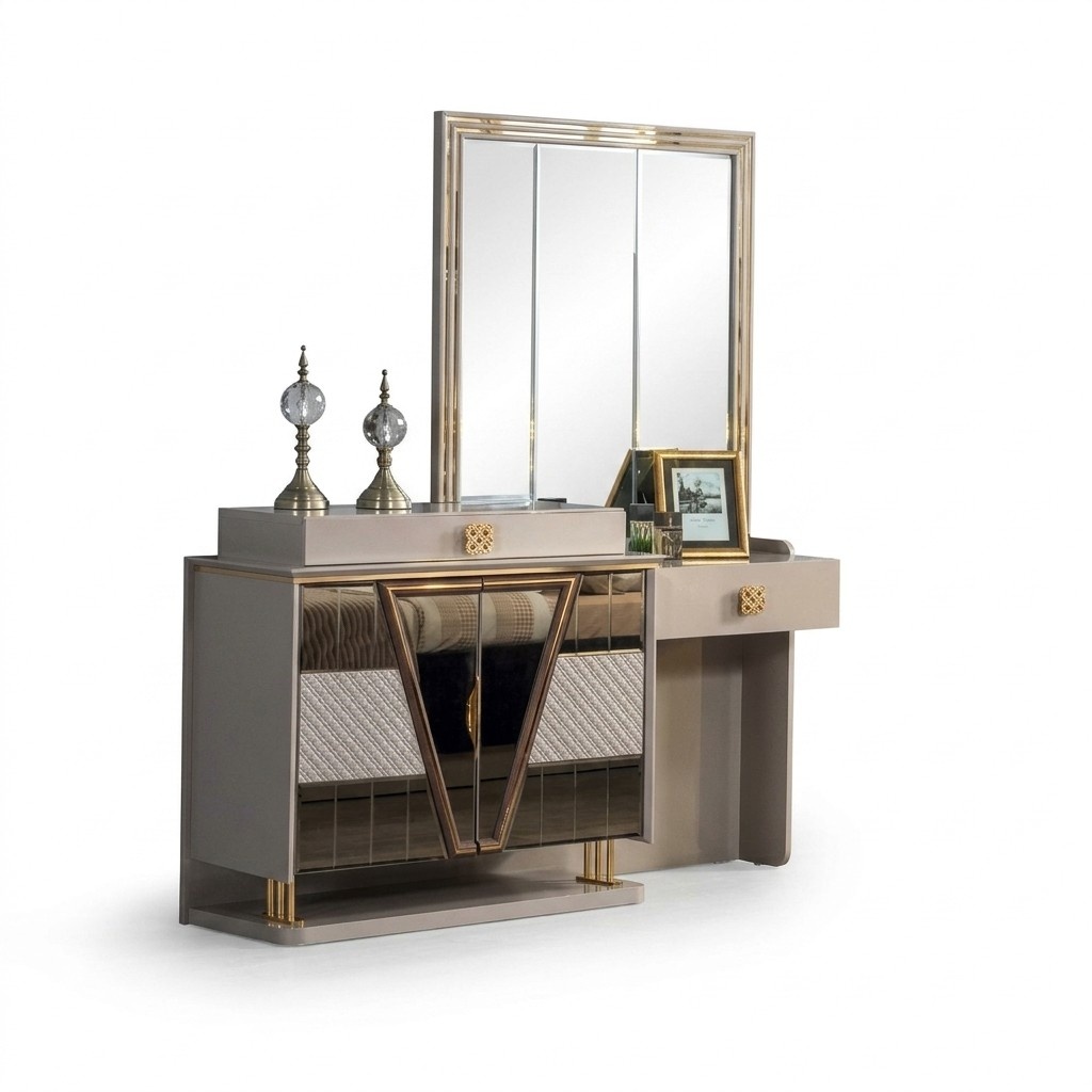 Modern dressing table luxury furniture mirror New bedroom furniture