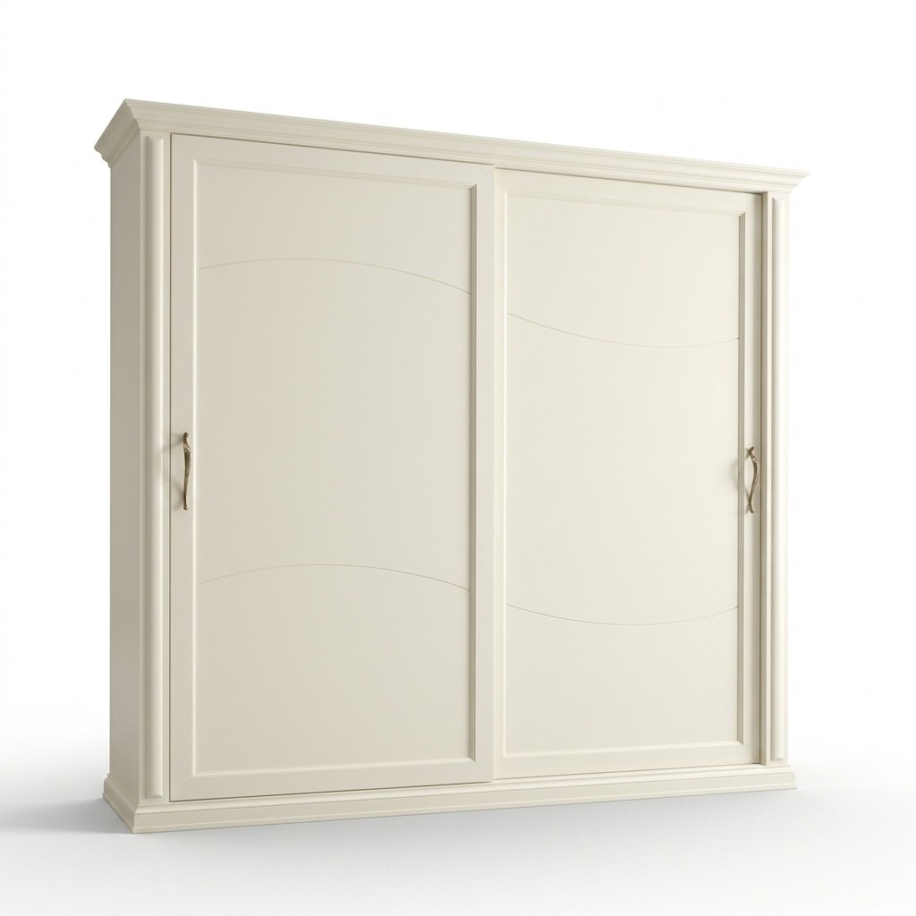 Modern closet bedroom wood beige cabinet luxury furniture
