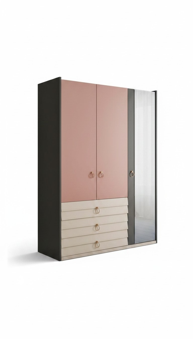 Modern wardrobe wardrobe wood wardrobes glass bedroom new