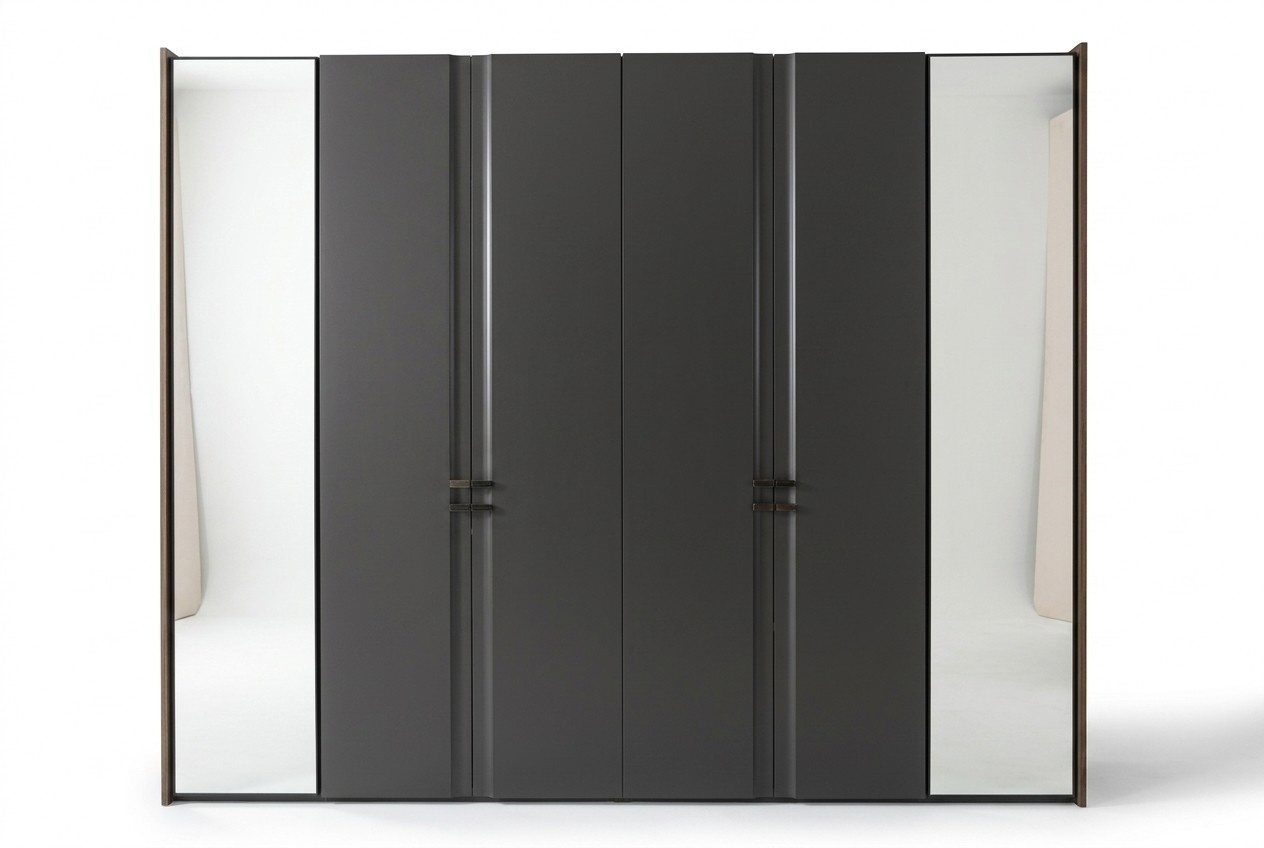 Modern Wardrobe Luxury Wardrobe Wood Wardrobes Glass Taupe Bedroom