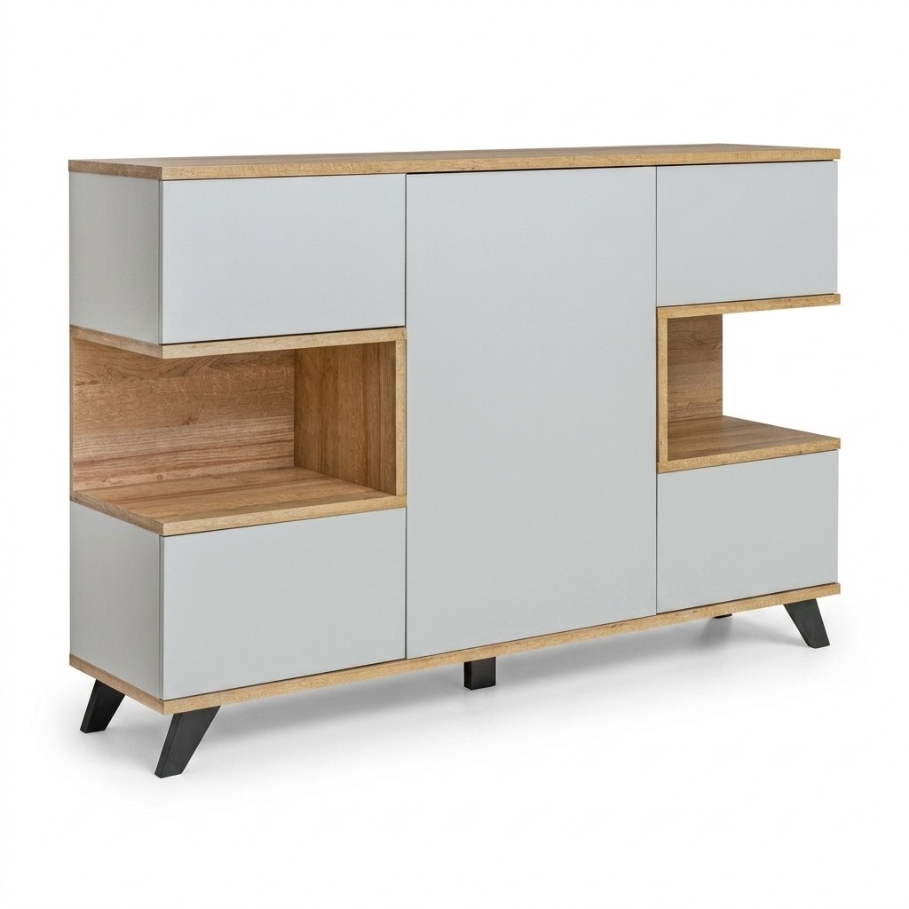 Modern White Dresser Living Room New Luxury Designer Sideboard Furniture Wood