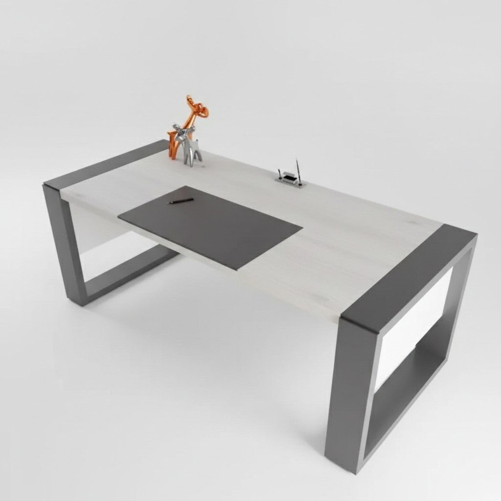 Modern white desk designer office furniture wooden desk study