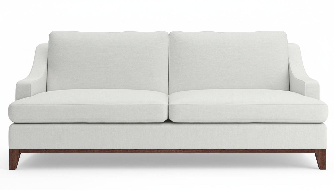 Modern White Sofa Two Seater Couch Living Room Sofas Furnishings New