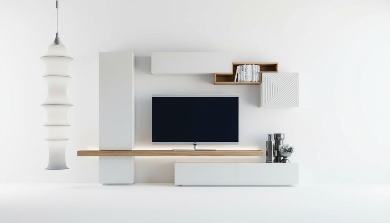 Modern white wall units Living room furniture Wall units Wardrobes Furniture New