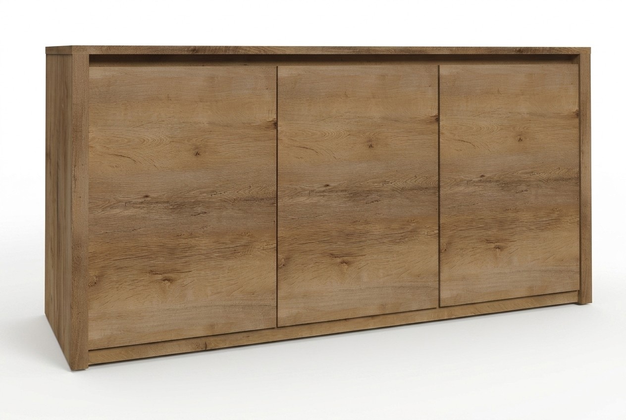 Modern Wooden Sideboard Chests of Drawers Living Room Cabinet 130cm XL Low Boards