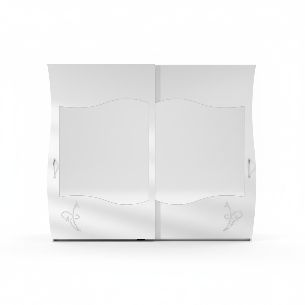 Modern Solid Wood Wardrobe Bedroom Shelf Wardrobe White New