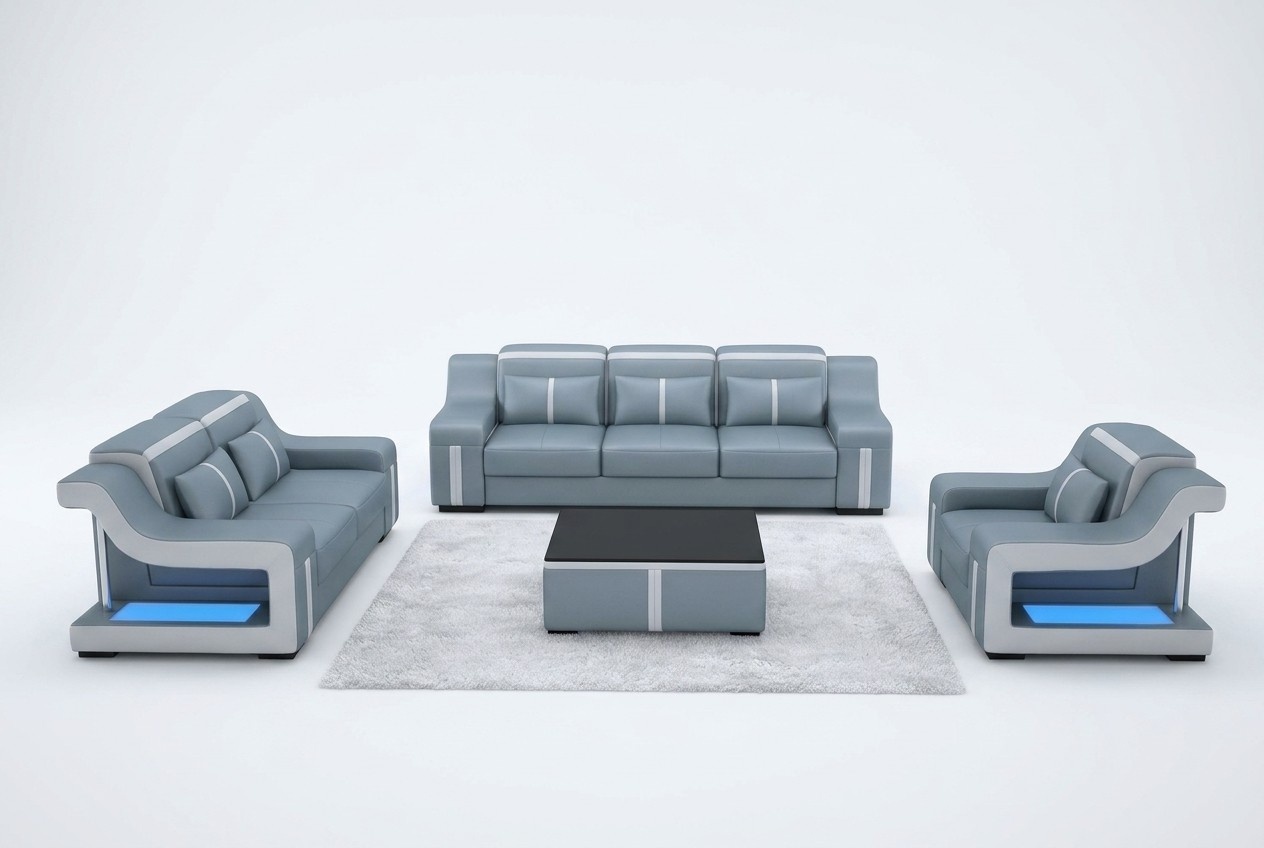 Multifunctional couch relax upholstery sofa 3+1+1 seaters couch seating sofa set