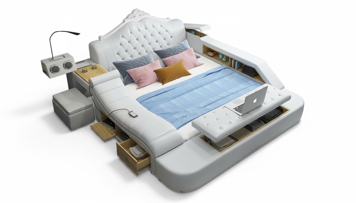 Multifunction bed Royal beds double bed double bed upholstered bed bedroom Hotel