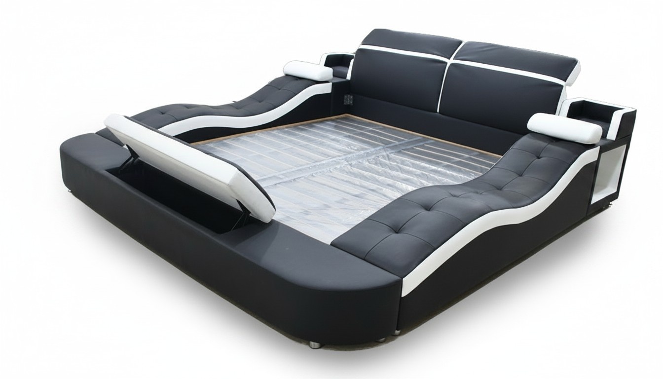Multifunction bed double beds hotel big upholstered bedroom furniture