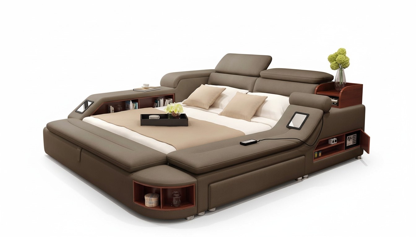 Multifunction bed double beds modern bed frame beds 180x200cm