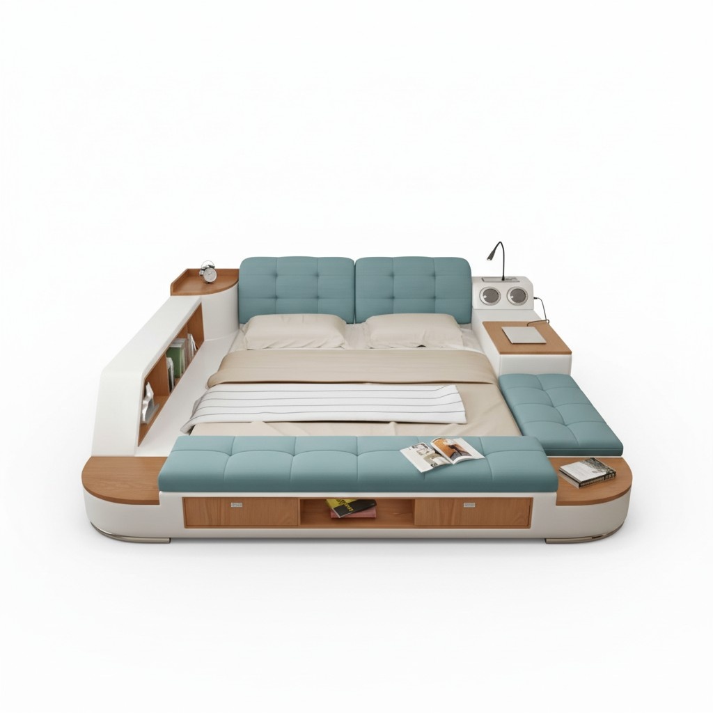 Multifunctional Beds Bed Bedroom All-in-One Functional Bed Sofa Double Bed