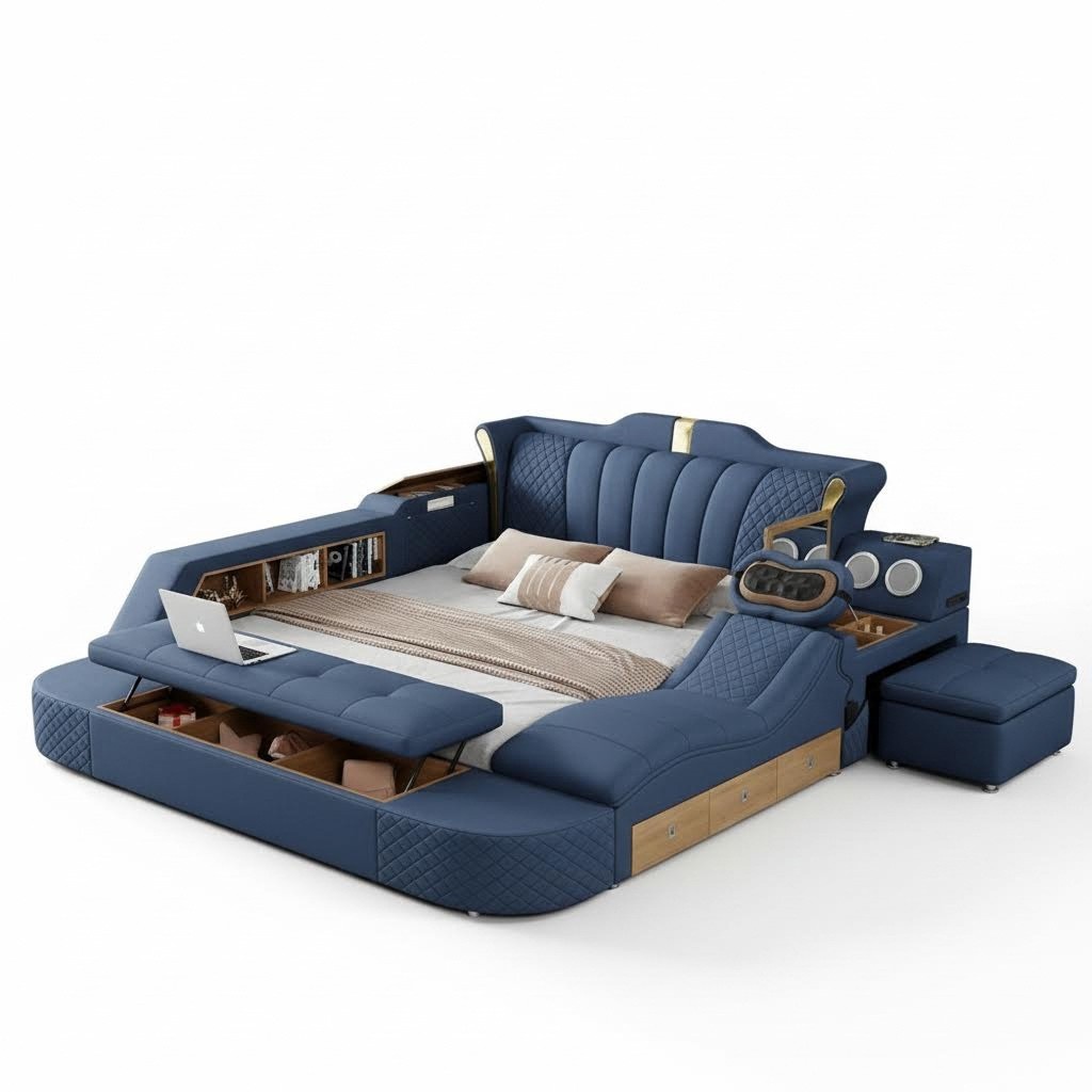 Multifunctional Beds Bed Sofa Function Bed Bedroom Double Bed All in One