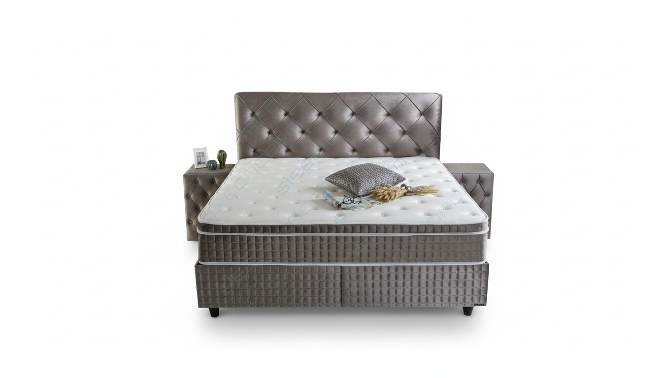 Precious bed 3pc bedside table furniture set luxury mattress bedroom bed new furniture