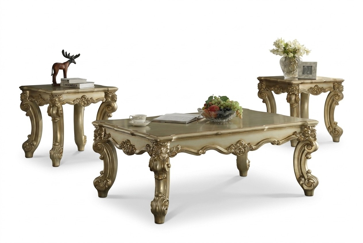 Noble Design Coffee Table Side Table Sofa Living Room Table Baroque Rococo New