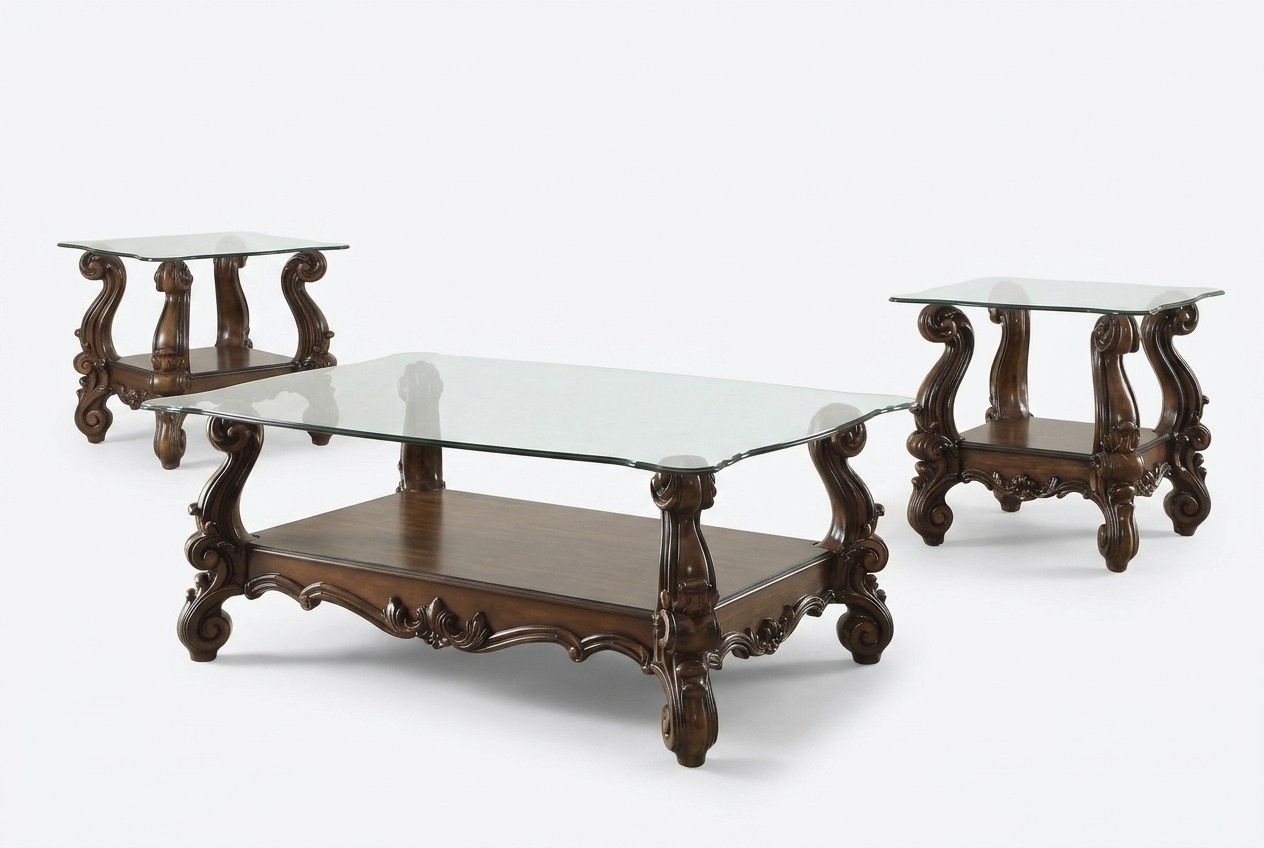 Noble Designer Coffee Table Side Table Sofa Living Room Table Baroque Rococo New