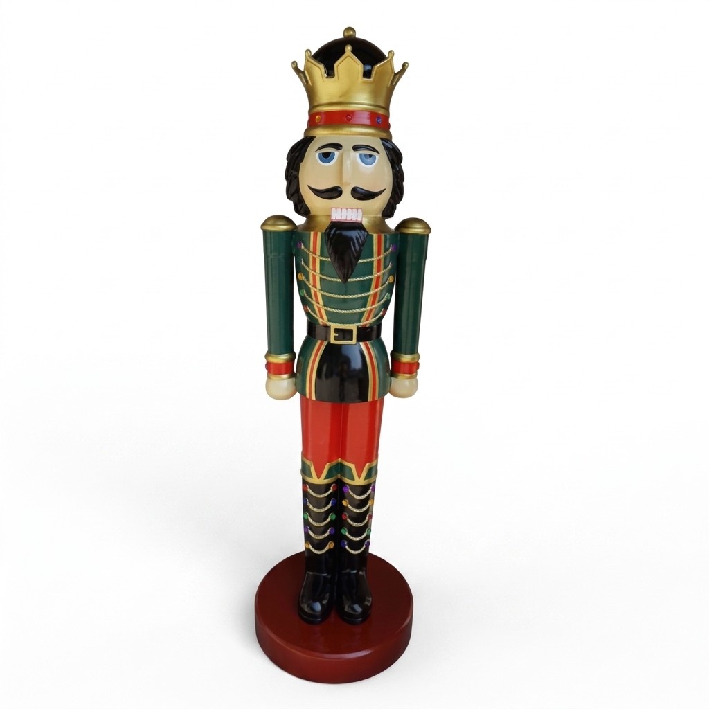 Decorative garden sculpture designed as nutcracker figure 2000cm heigh