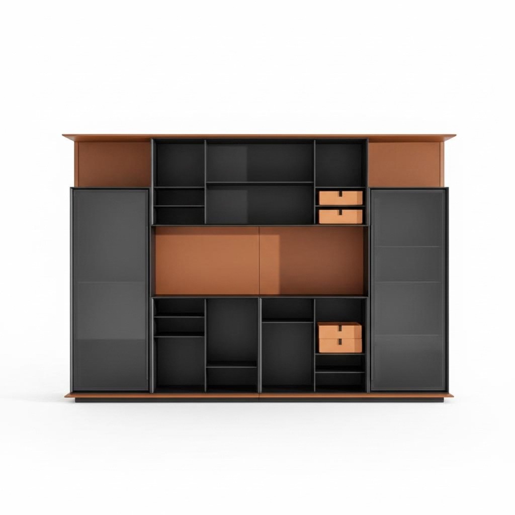 Office Bookcase Filing Cabinet Luxury Furniture Style Antique Cupboard Cabinets Shelves