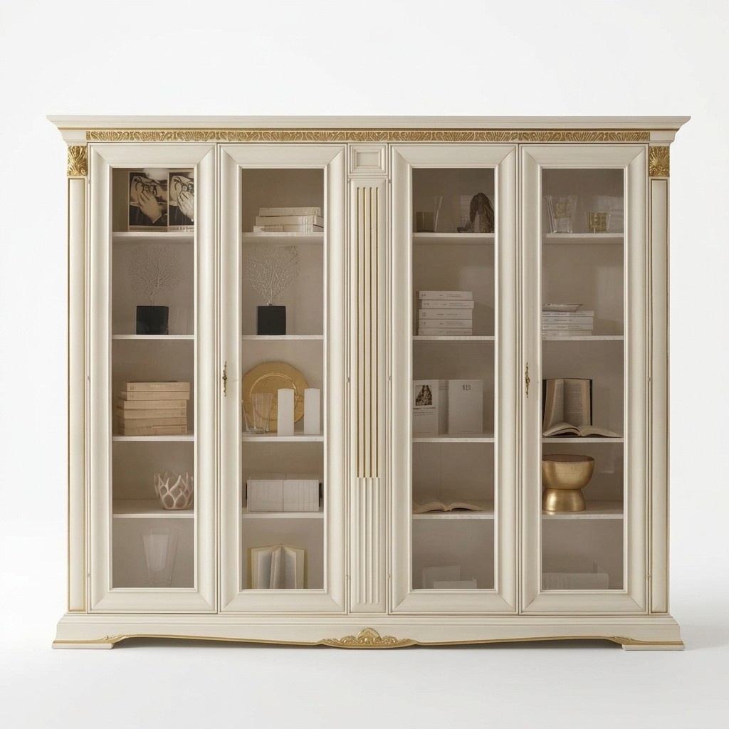 Office Bookcase Filing Cabinet Luxury Italian Furniture Antique Cabinet Real wood