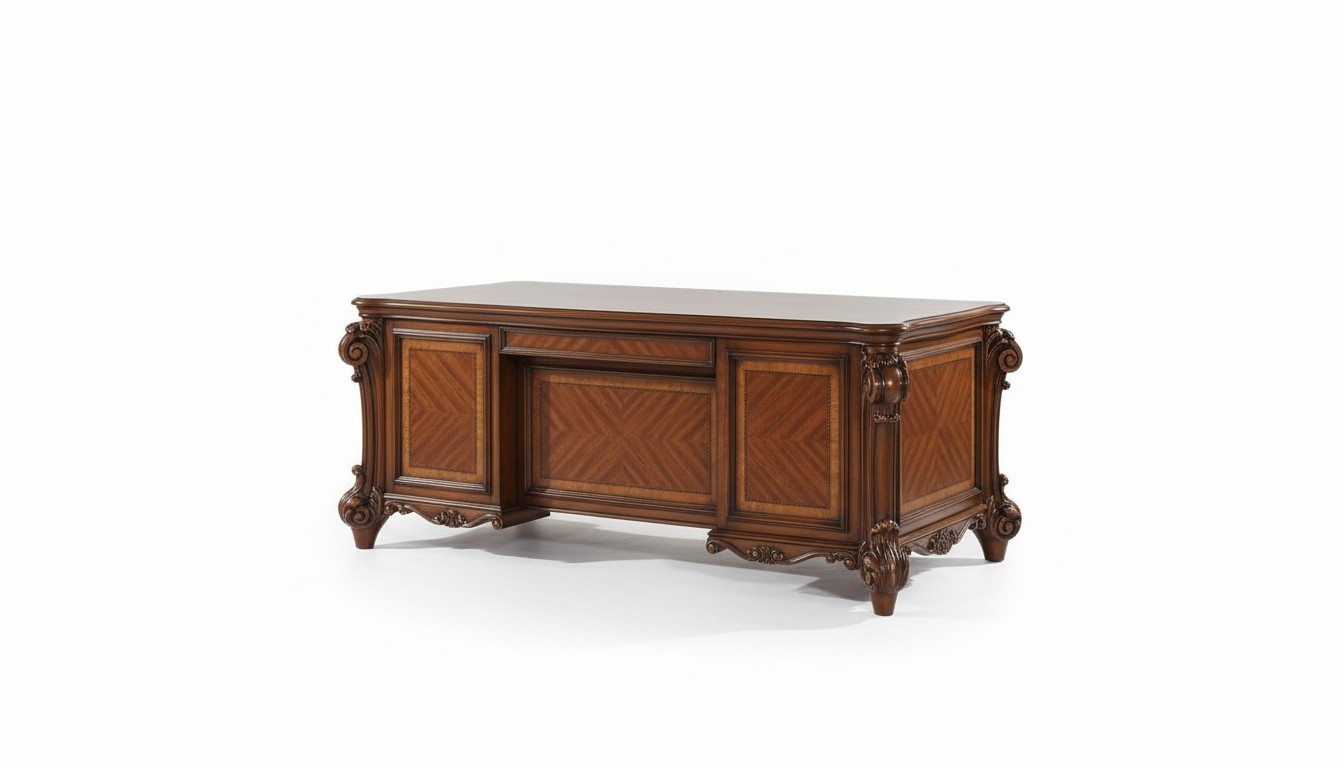 Office desk armchair computer table table wooden table chair 3 pieces. Facility