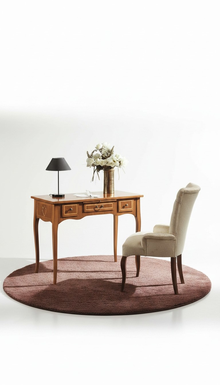 Office Desk + Chair Complete Set Furniture Tables Luxury Italy Table 2pcs.