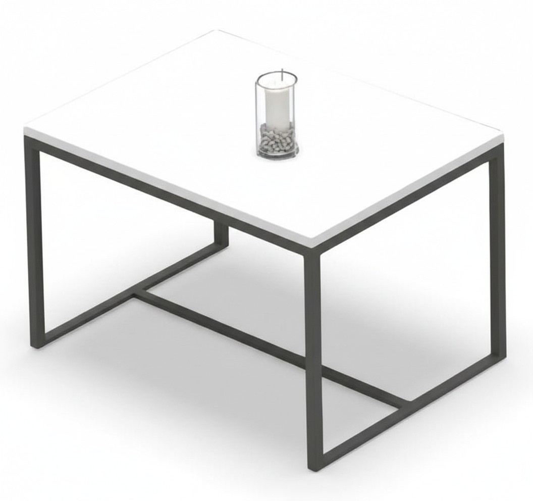 Office desk side table coffee table rectangular small table wood white office